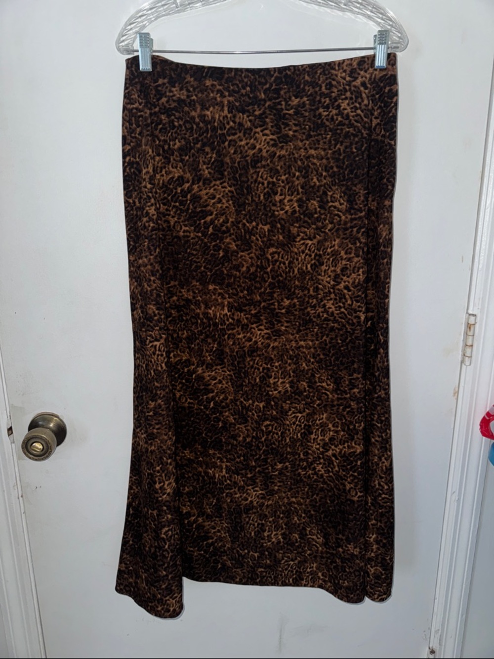 Cato Brown Leopard-Print Maxi Skirt